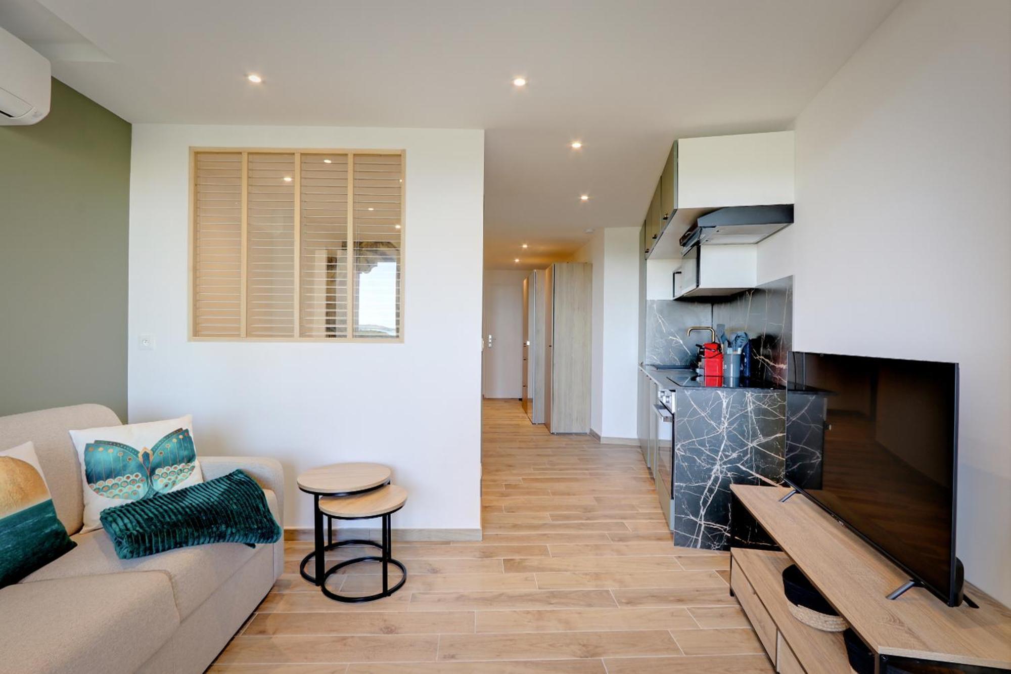 Appartement Cosy Climatise A 100M Des Plages Гасен Екстериор снимка