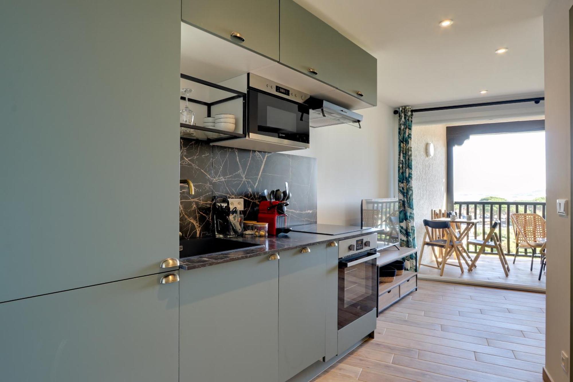 Appartement Cosy Climatise A 100M Des Plages Гасен Екстериор снимка