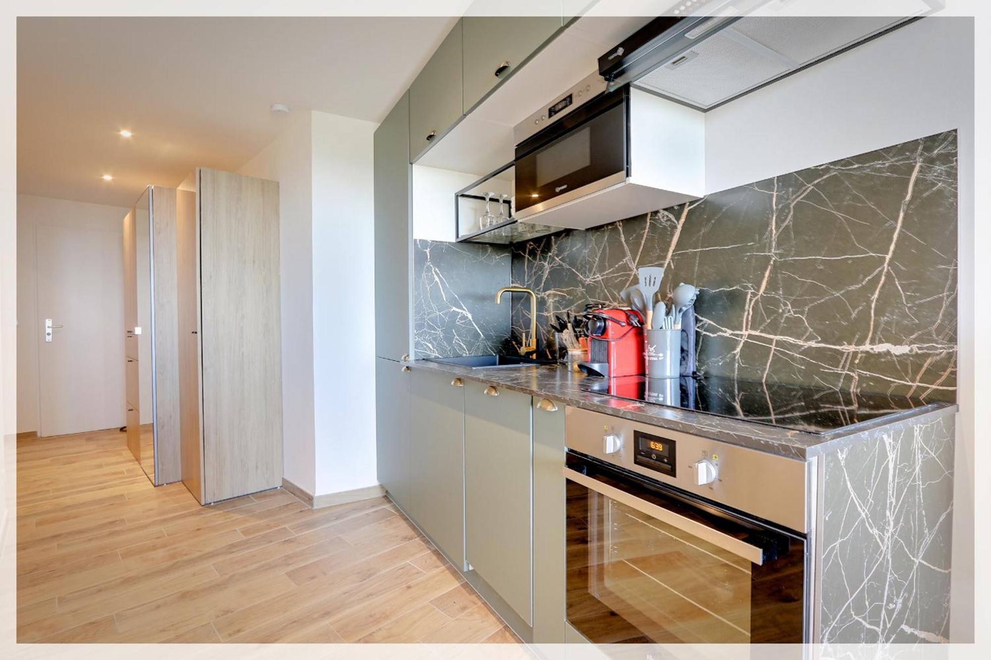 Appartement Cosy Climatise A 100M Des Plages Гасен Екстериор снимка