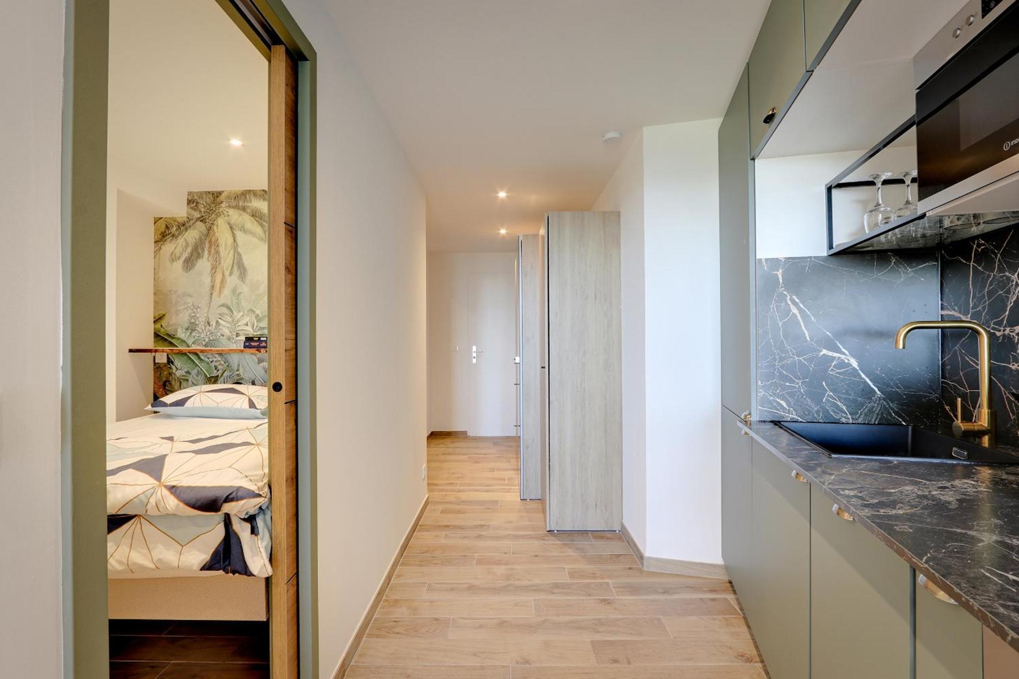 Appartement Cosy Climatise A 100M Des Plages Гасен Екстериор снимка